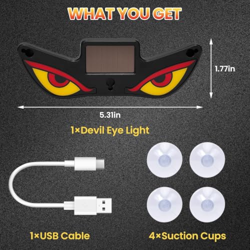 Solar Devil-Eye Car Light